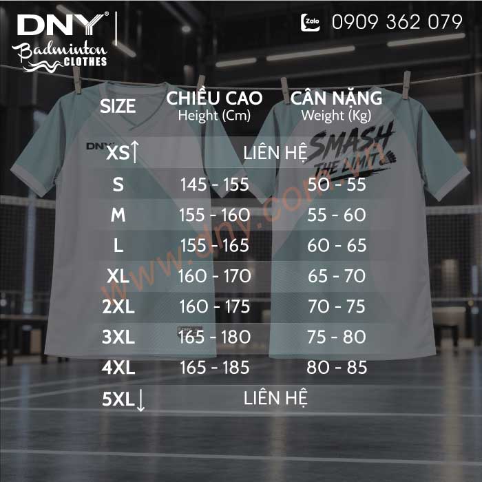 MẪU ÁO CẦU LÔNG THIẾT KẾ THEO YÊU CẦU | DNY-CL2610020106