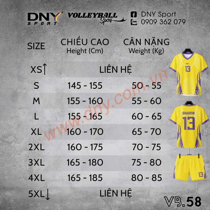 MẪU ÁO BÓNG CHUYỀN THIẾT KẾ THEO YÊU CẦU | DNY-VB2607230058