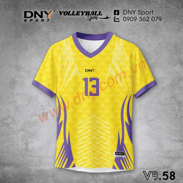 MẪU ÁO BÓNG CHUYỀN THIẾT KẾ THEO YÊU CẦU | DNY-VB2607230058