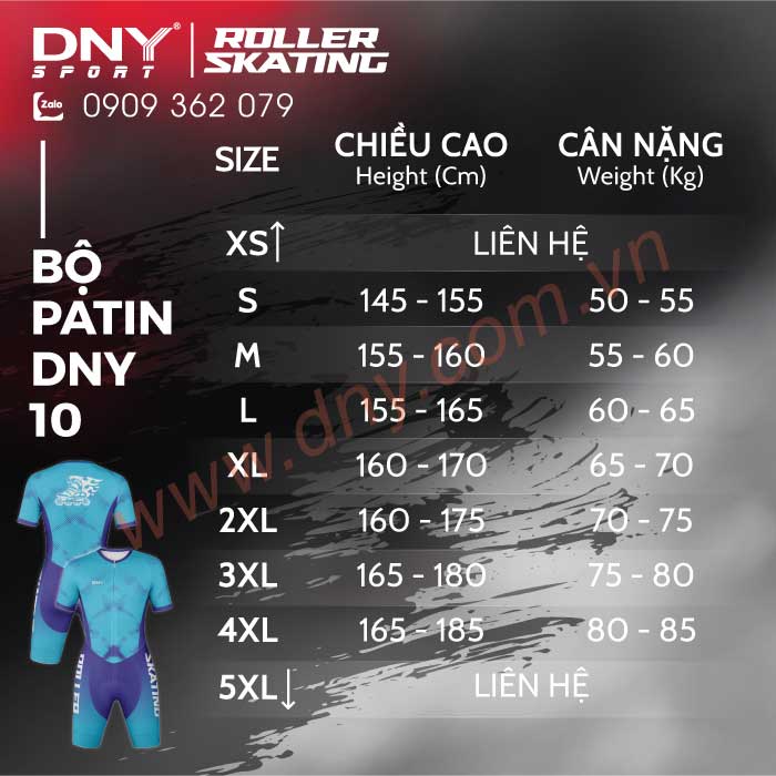 BỘ ĐỒNG PHỤC TRƯỢT PATIN MAY THEO YÊU CẦU | DNY-P2605190010
