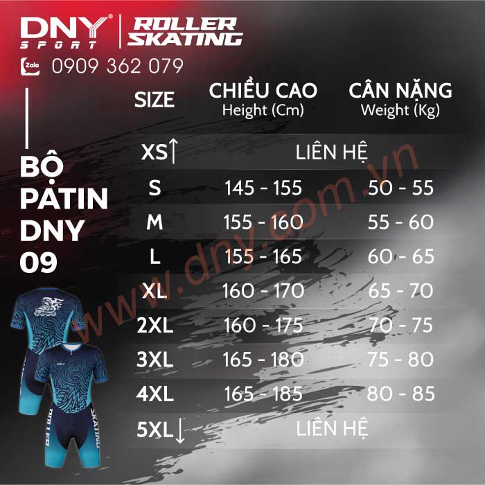 BỘ ĐỒNG PHỤC TRƯỢT PATIN MAY THEO YÊU CẦU | DNY-P2605190009