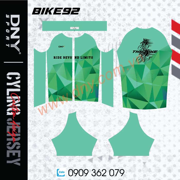 MẪU ÁO XE ĐẠP THIẾT KẾ THEO YÊU CẦU |DNY BIKE-2610130092