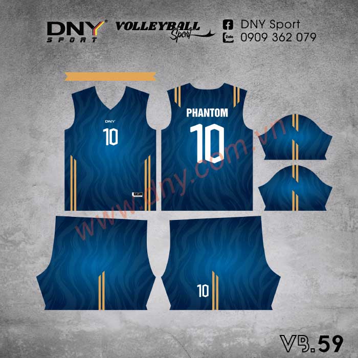 MẪU ÁO BÓNG CHUYỀN THIẾT KẾ THEO YÊU CẦU | DNY-VB2607230059