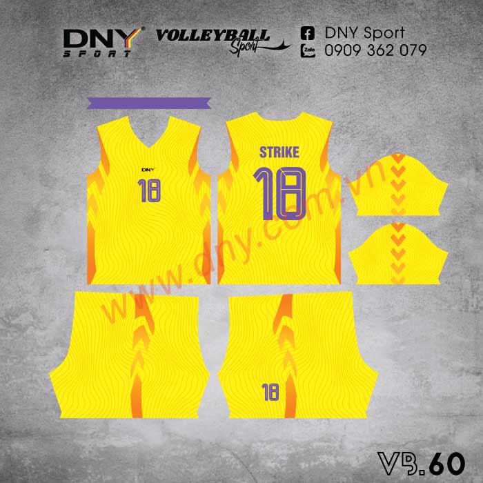 MẪU ÁO BÓNG CHUYỀN THIẾT KẾ THEO YÊU CẦU | DNY-VB2607230060