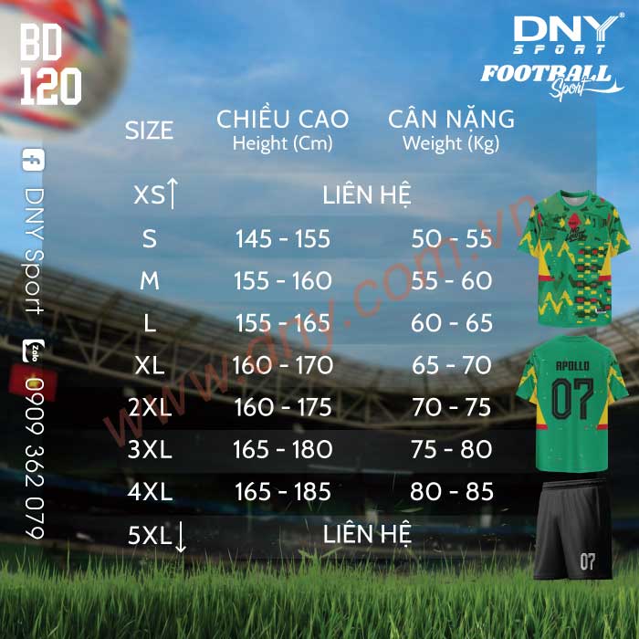 ÁO BÓNG ĐÁ TỰ THIẾT KẾ | DNY 2604080120