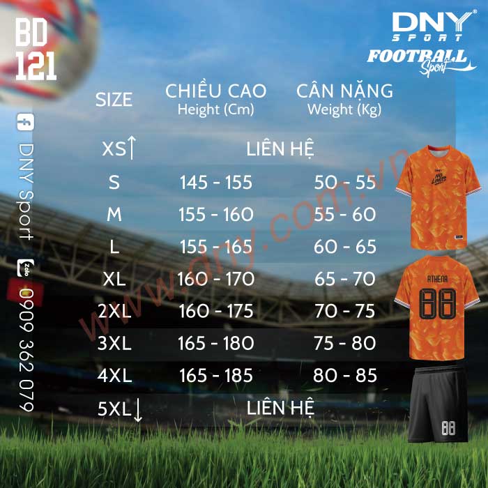 ÁO BÓNG ĐÁ TỰ THIẾT KẾ | DNY 2604080121