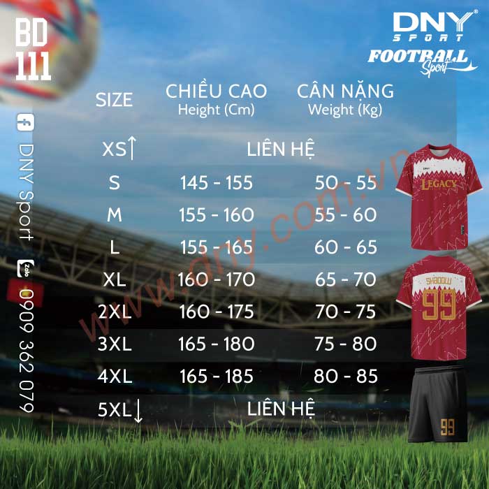 ÁO BÓNG ĐÁ TỰ THIẾT KẾ | DNY 2603230111