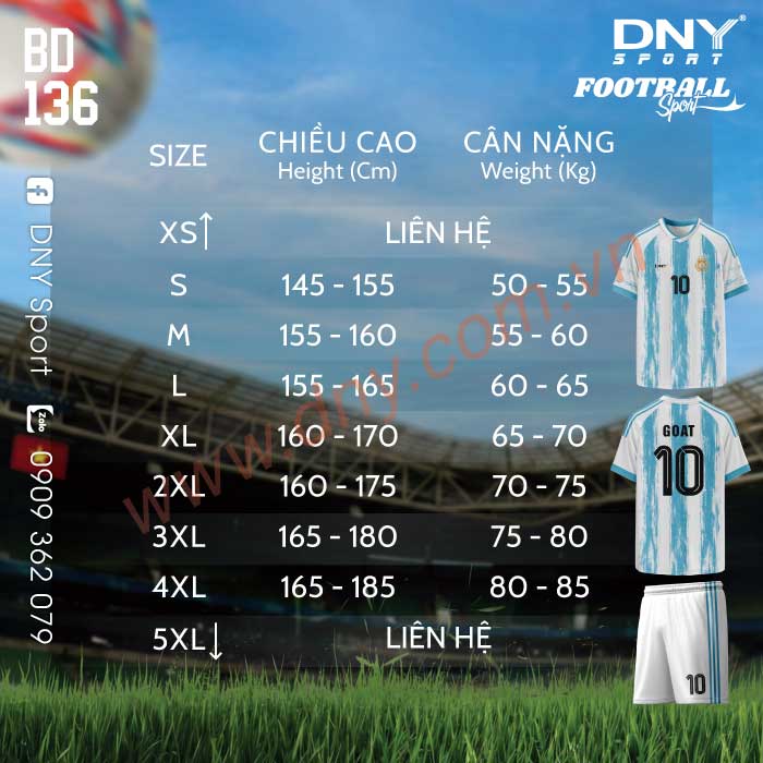 ÁO BÓNG ĐÁ TỰ THIẾT KẾ | DNY 2606030136