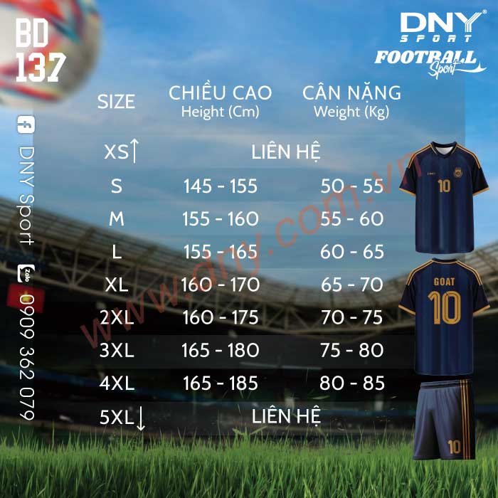 ÁO BÓNG ĐÁ TỰ THIẾT KẾ | DNY 2606030137