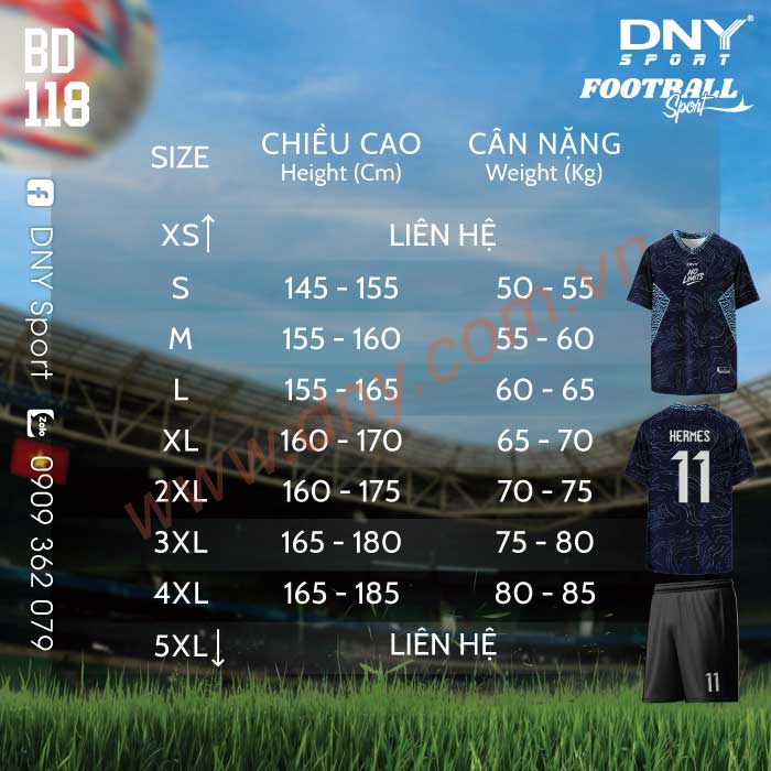 ÁO BÓNG ĐÁ TỰ THIẾT KẾ | DNY 2603240118