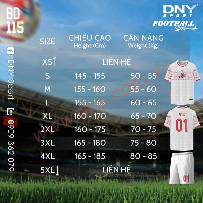 ÁO BÓNG ĐÁ TỰ THIẾT KẾ | DNY 2603240115