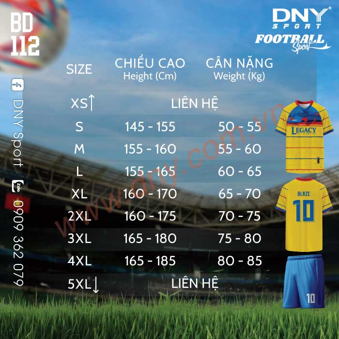 ÁO BÓNG ĐÁ TỰ THIẾT KẾ | DNY 2603230112