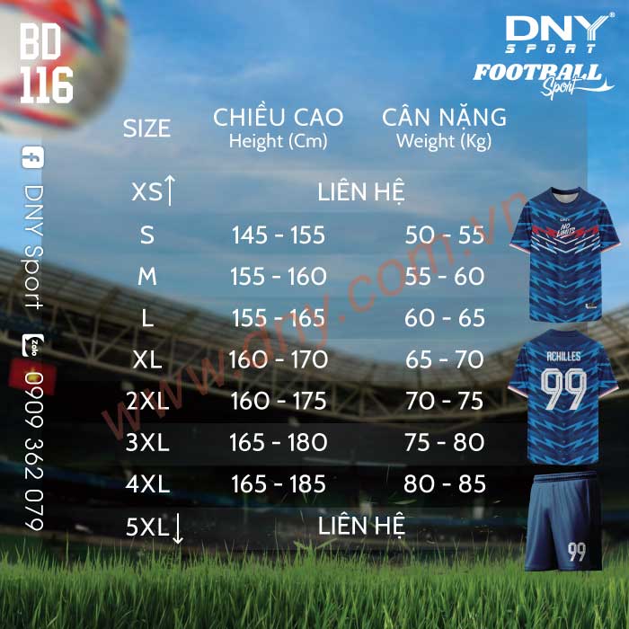 ÁO BÓNG ĐÁ TỰ THIẾT KẾ | DNY 2603240116