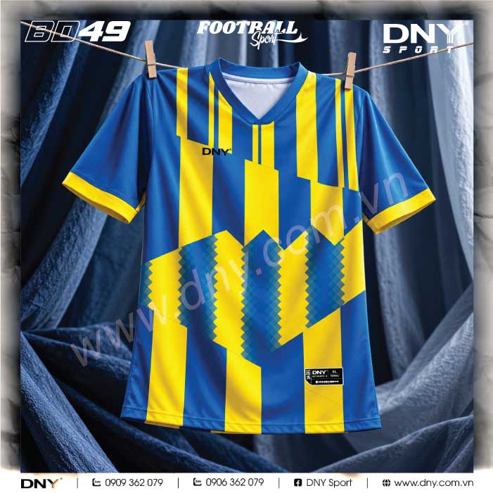 Áo Bóng Đá Tia Chớp Xanh Vàng – DNY 2610100149