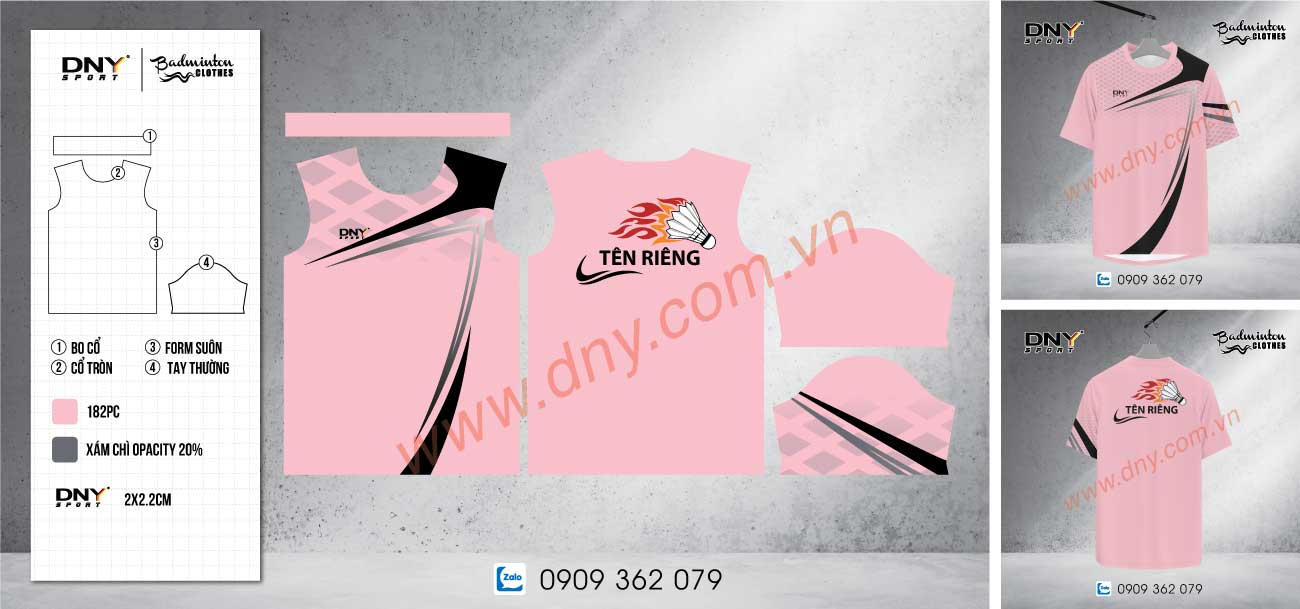 Áo cầu lông phối màu năng động – thời trang & hiệu năng