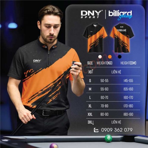 MẪU ÁO BIDA THIẾT KẾ THEO YÊU CẦU | DNY-BIDA2505090013