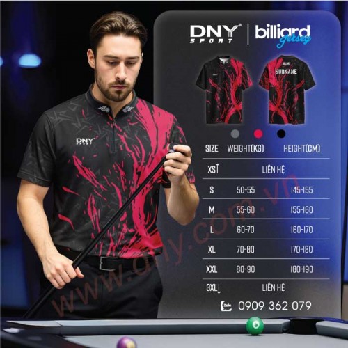 MẪU ÁO BIDA THIẾT KẾ THEO YÊU CẦU | DNY-BIDA2505090016