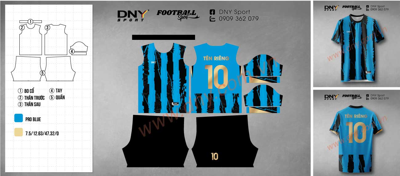 Áo bóng đá học sinh custom chất lượng cao Áo bóng đá học sinh thiết kế riêng