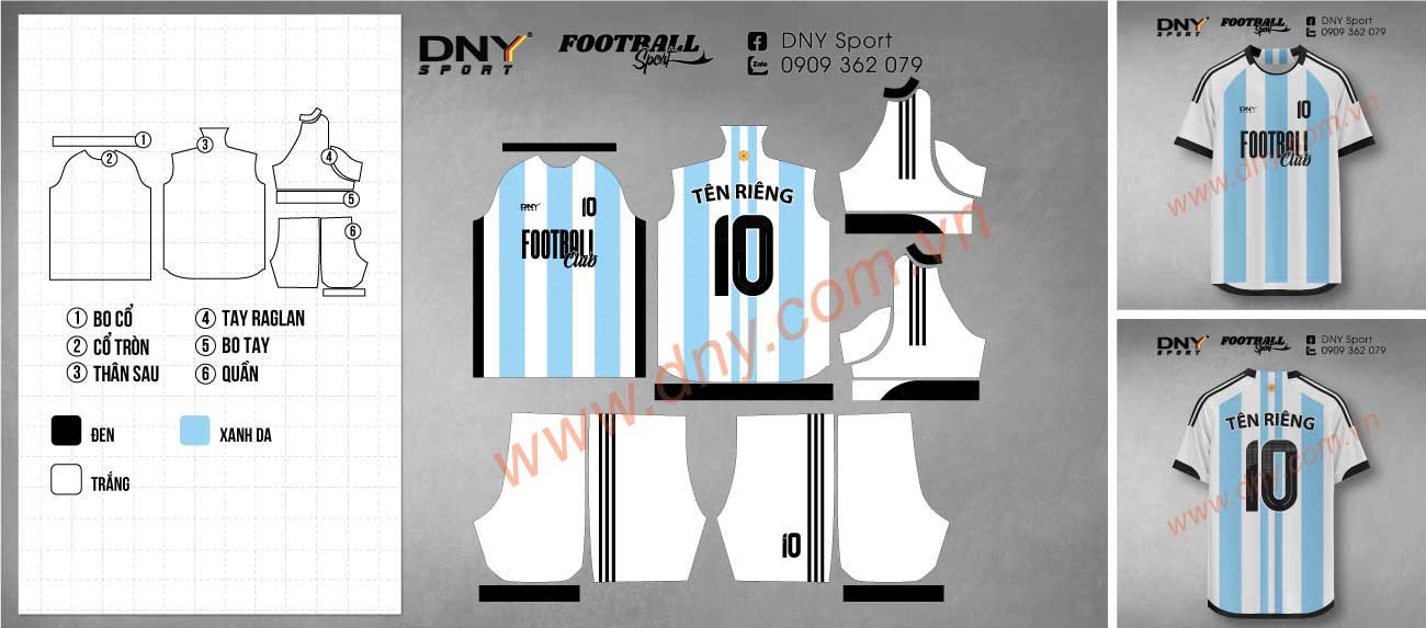 Áo bóng đá DNY Sport – Thiết kế hiện đại, thi đấu bền bỉ