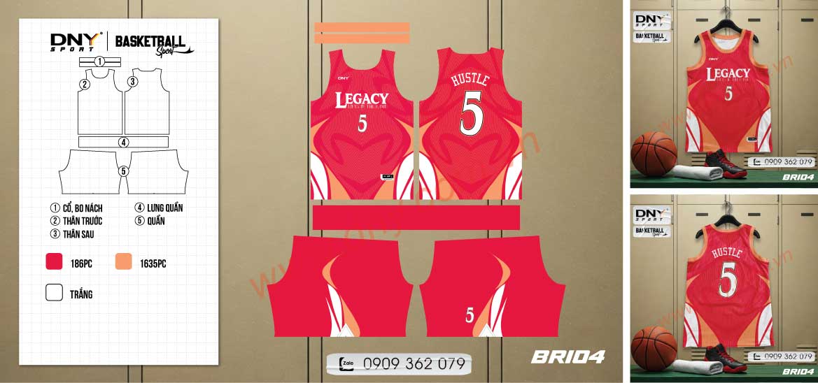 Áo bóng rổ Legacy 5