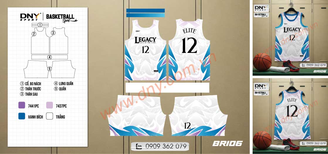 Áo bóng rổ Elite 12