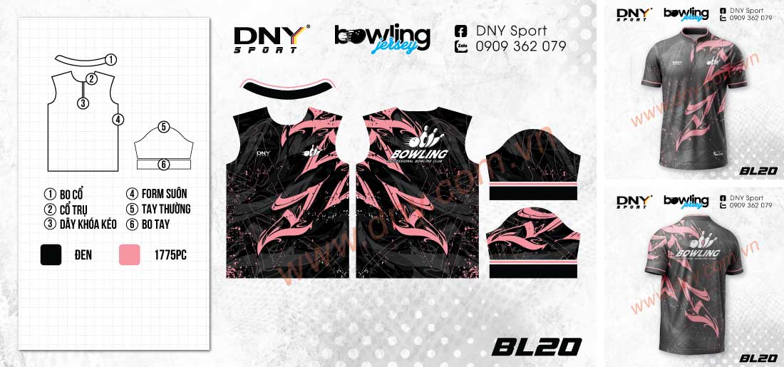 áo bowling cá nhân