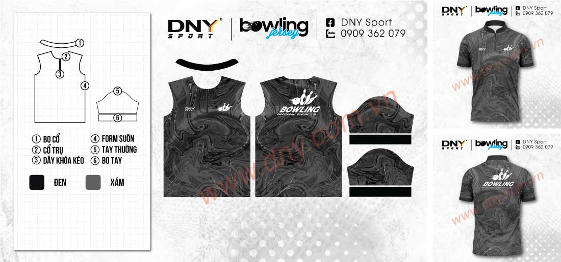 áo bowling casual thời trang streetwear