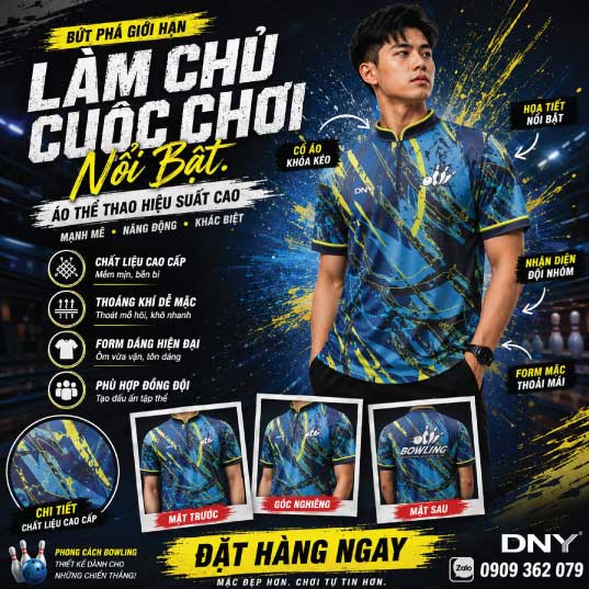 MẪU ÁO BOWLING THIẾT KẾ THEO YÊU CẦU | DNY-BL2606100024