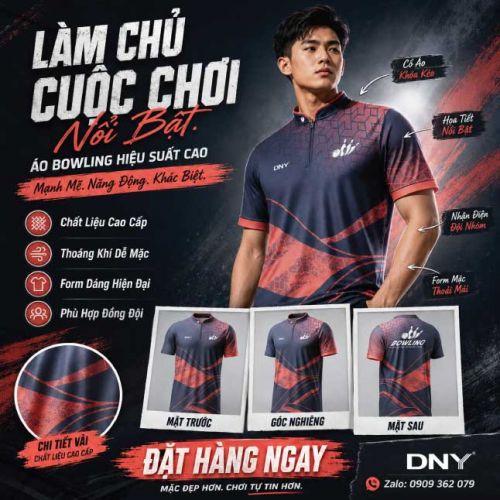 MẪU ÁO BOWLING THIẾT KẾ THEO YÊU CẦU | DNY-BL2606100021