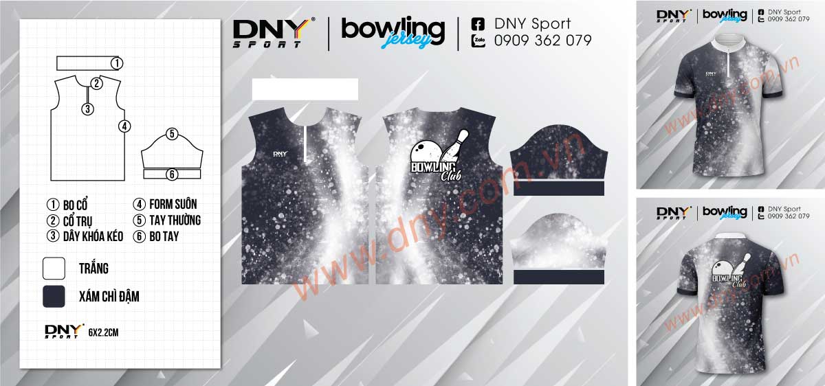 áo sơ mi bowling nữ