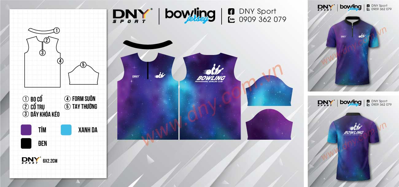 áo đồng phục bowling nhóm