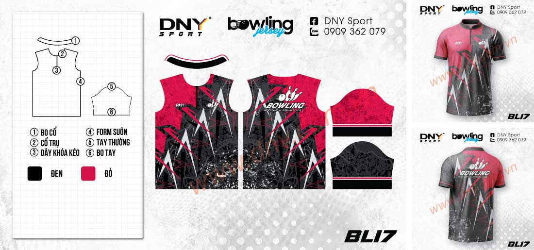 áo bowling thi đấu