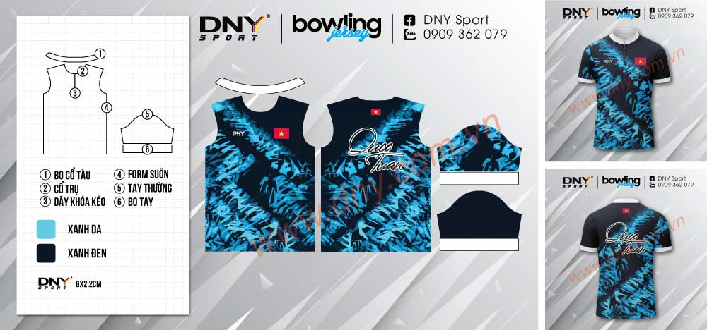 áo thi đấu bowling đẹp