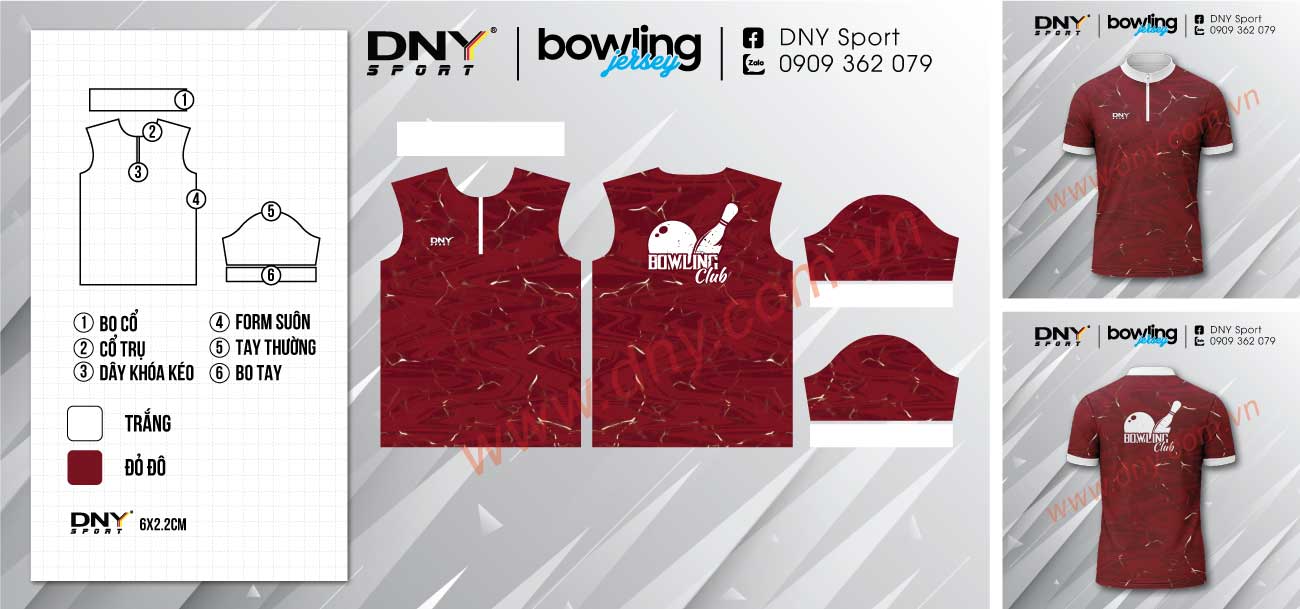áo bowling thể thao nam nữ