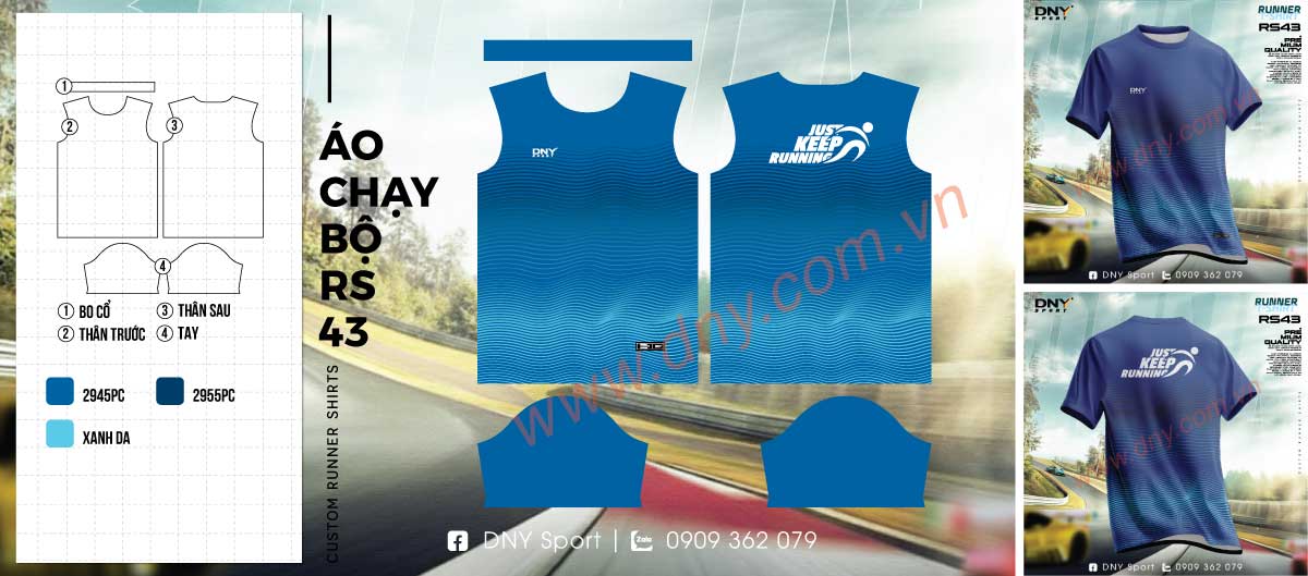 áo chạy bộ xanh sọc áo chạy bộ xanh sọc