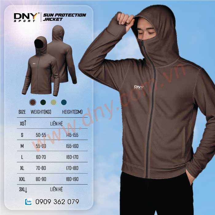 MẪU ÁO CHỐNG NẮNG MAY THEO YÊU CẦU | DNY-ACN2508090020