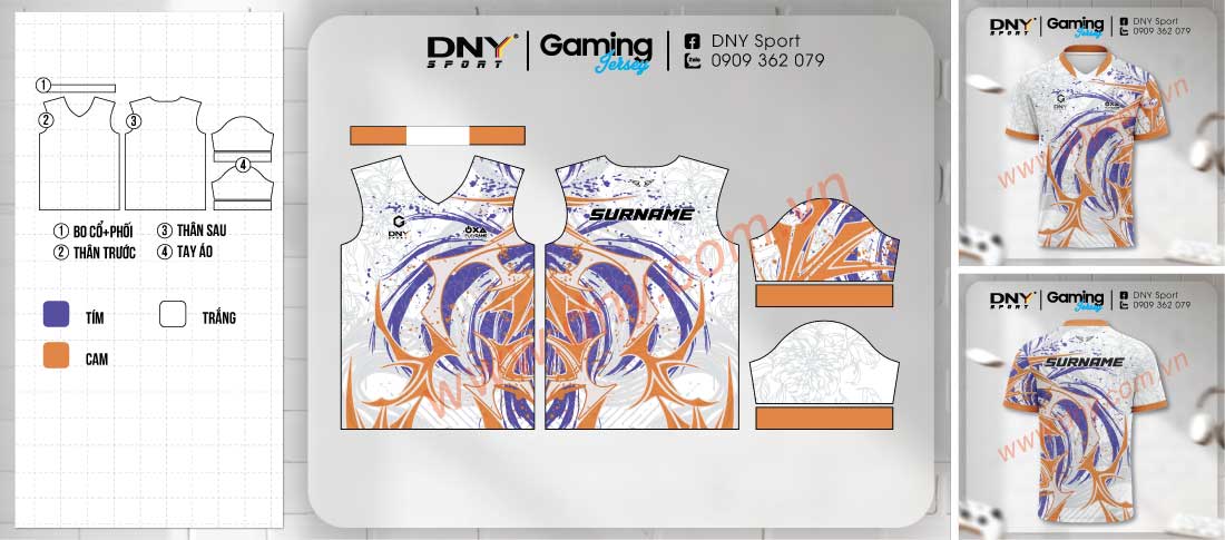 Trang phục Esport thiết kế riêng
