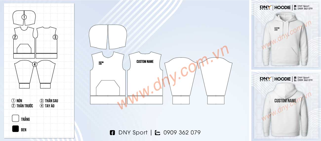 áo hoodie thời trang form rộng