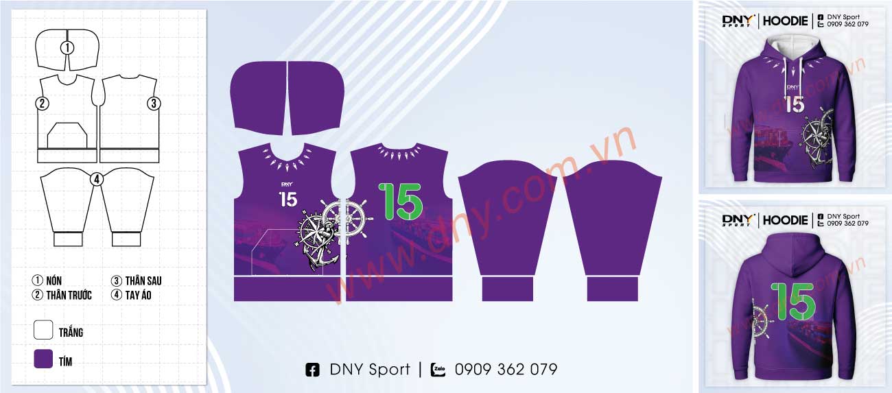 áo hoodie in logo tùy chỉnh