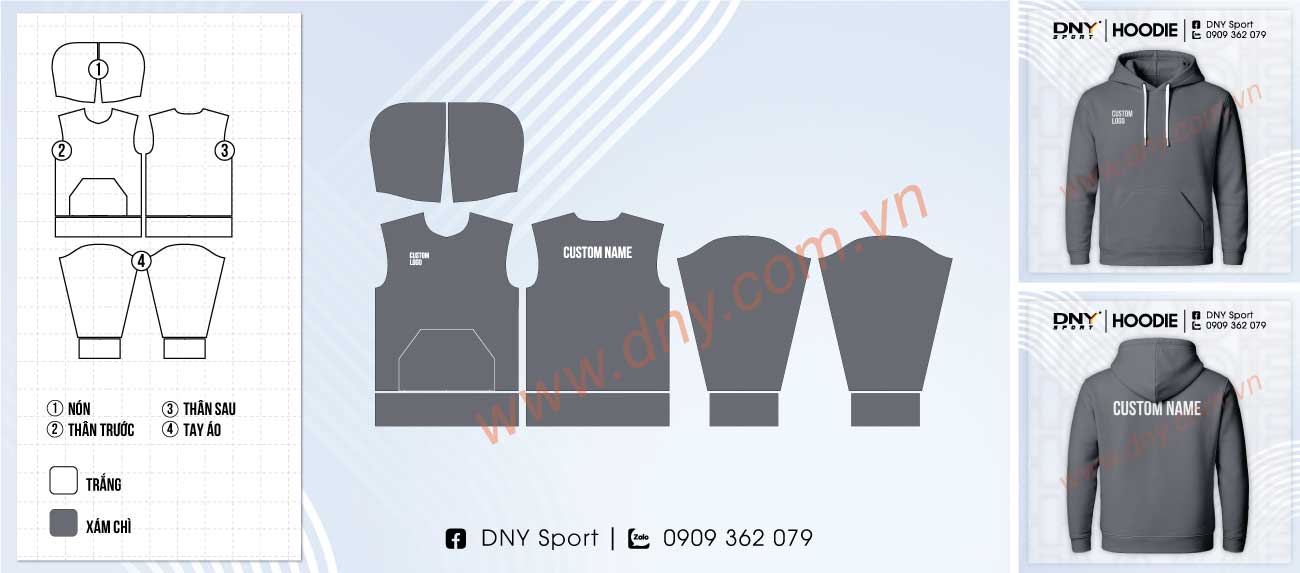 áo hoodie phong cách basic Hàn Quốc