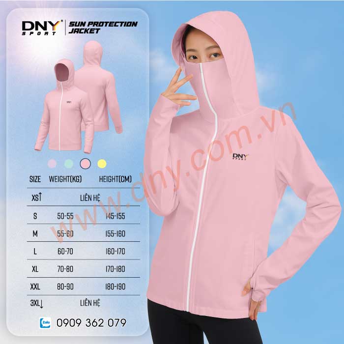 MẪU ÁO CHỐNG NẮNG MAY THEO YÊU CẦU | DNY-ACN2506270010