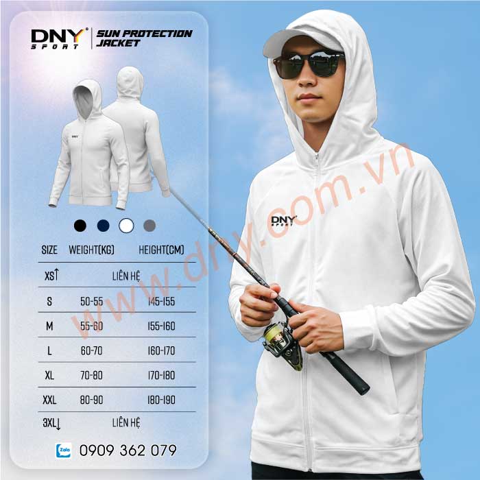 MẪU ÁO CHỐNG NẮNG MAY THEO YÊU CẦU | DNY-ACN250210002