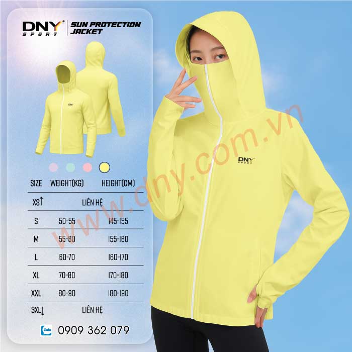 MẪU ÁO CHỐNG NẮNG MAY THEO YÊU CẦU | DNY-ACN2506270009