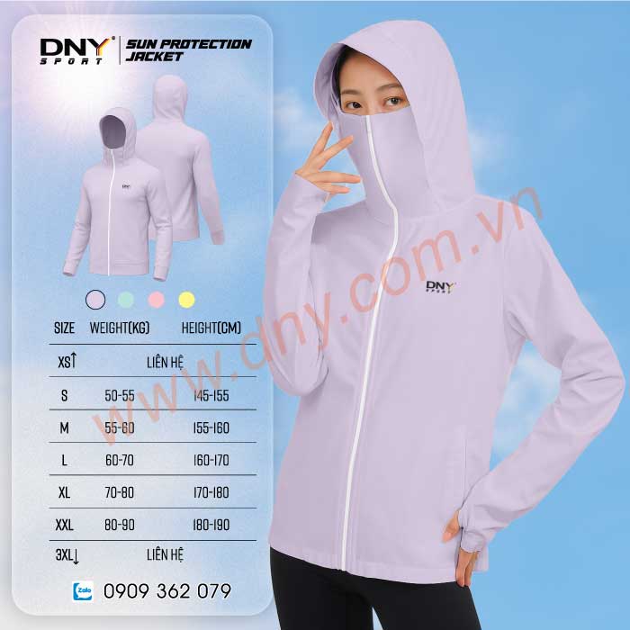 MẪU ÁO CHỐNG NẮNG MAY THEO YÊU CẦU | DNY-ACN2506270012