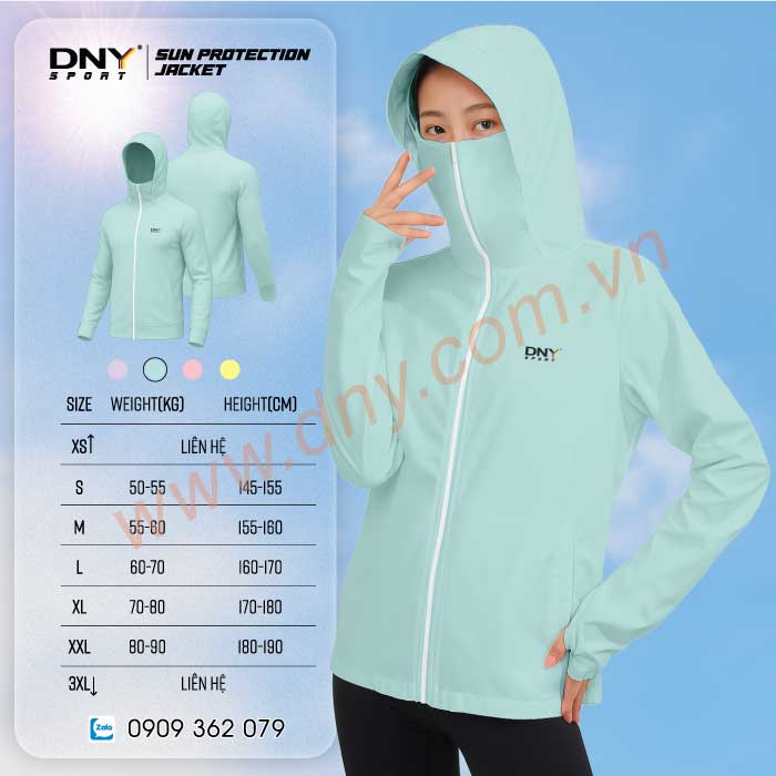 MẪU ÁO CHỐNG NẮNG MAY THEO YÊU CẦU | DNY-ACN2506270011