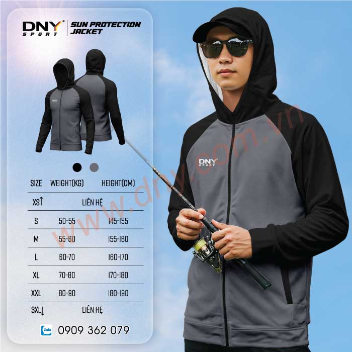 MẪU ÁO CHỐNG NẮNG MAY THEO YÊU CẦU | DNY-ACN2507110014