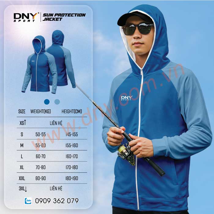 MẪU ÁO CHỐNG NẮNG MAY THEO YÊU CẦU | DNY-ACN2507110016
