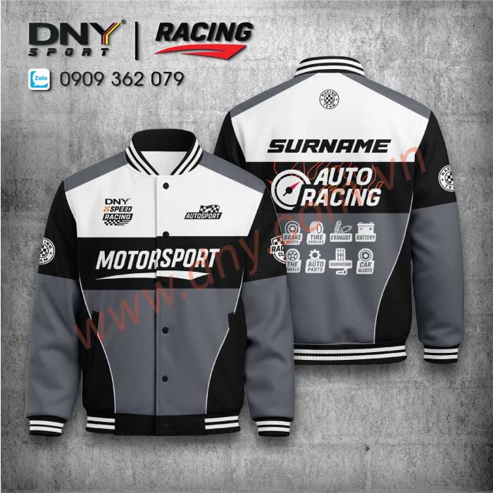 áo varsity mô tô custom