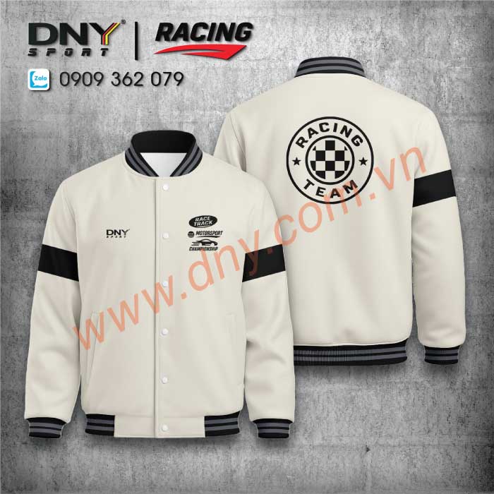 áo varsity phong cách đua xe