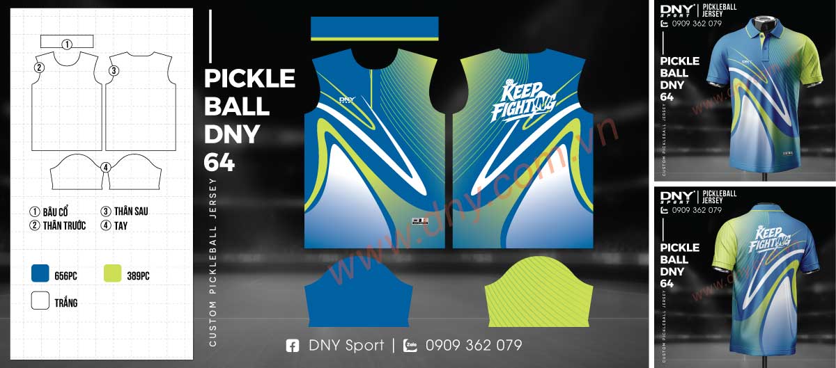 Áo thể thao Pickleball thiết kế tùy chỉnh